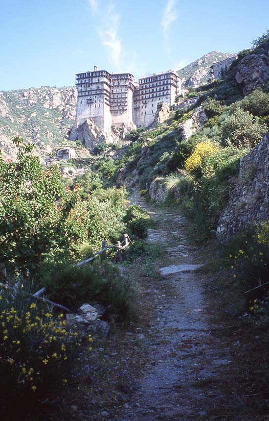 Path to Simonopetra Monastery, Mount Athos 